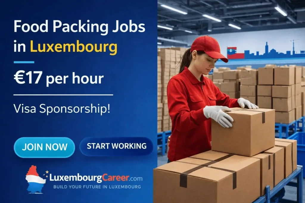 Food Packing Jobs in Luxembourg with Visa Sponsorship 2026