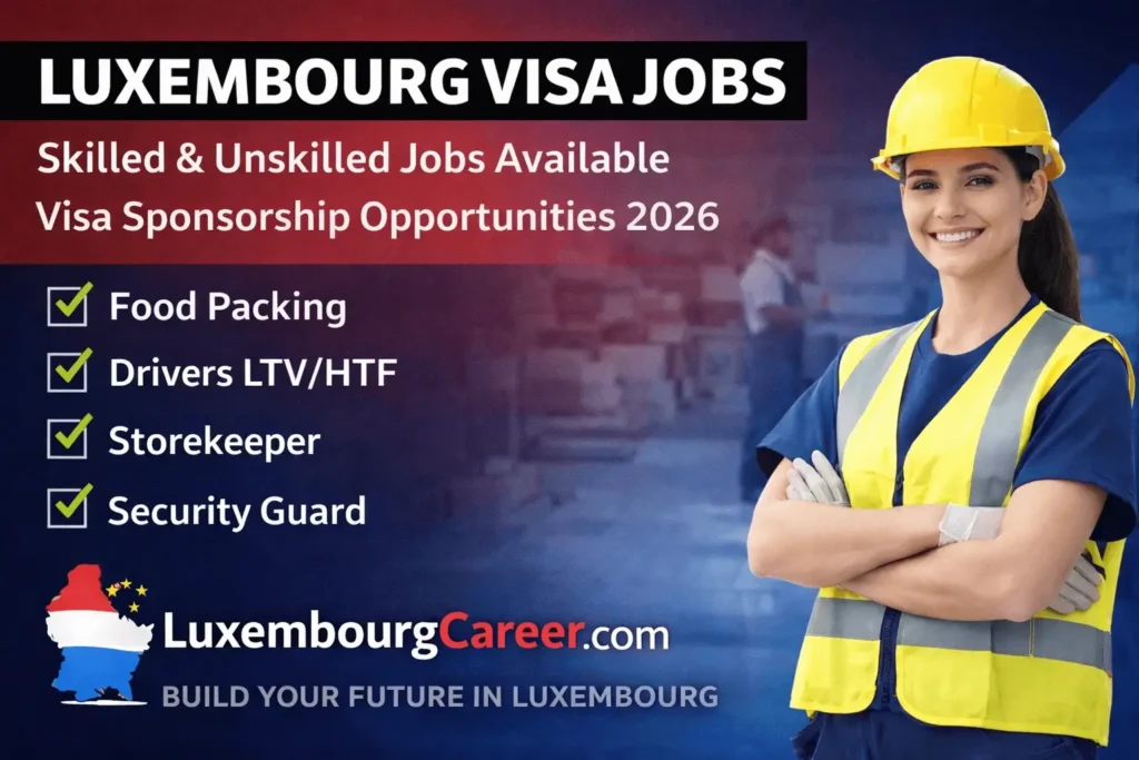 visa sponsorship jobs in luxembourg